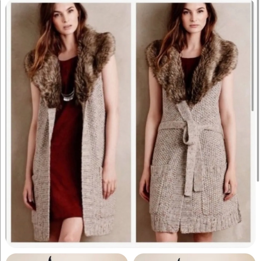 Anthropology Angle of the North collars sweater M